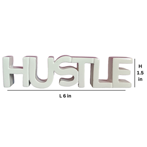 Objet décoratif blanc motivant et esthétique, idéal pour la table, la décoration de chambre originale ou comme cadeau d'entreprise - Product Image 1