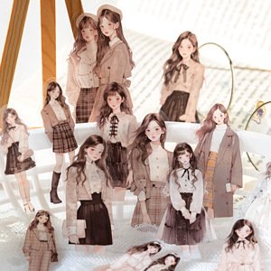 Paquete <span class=keywords><strong>de</strong></span> 30 Pegatinas Kawaii para Scrapbook, Fragmentos <span class=keywords><strong>de</strong></span> la Vida, Diario <span class=keywords><strong>de</strong></span> Recortes, Planificador Dorado, Pegatinas Decorativas para Papelería - Product Image 3