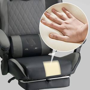 Chaise de jeu moderne, confortable et ergonomique pour sports électroniques, siège épais avec <span class=keywords><strong>coussin</strong></span>, chaise d'ordinateur, base inclinable en acier, Silla <span class=keywords><strong>Gamer</strong></span> - Product Image 4