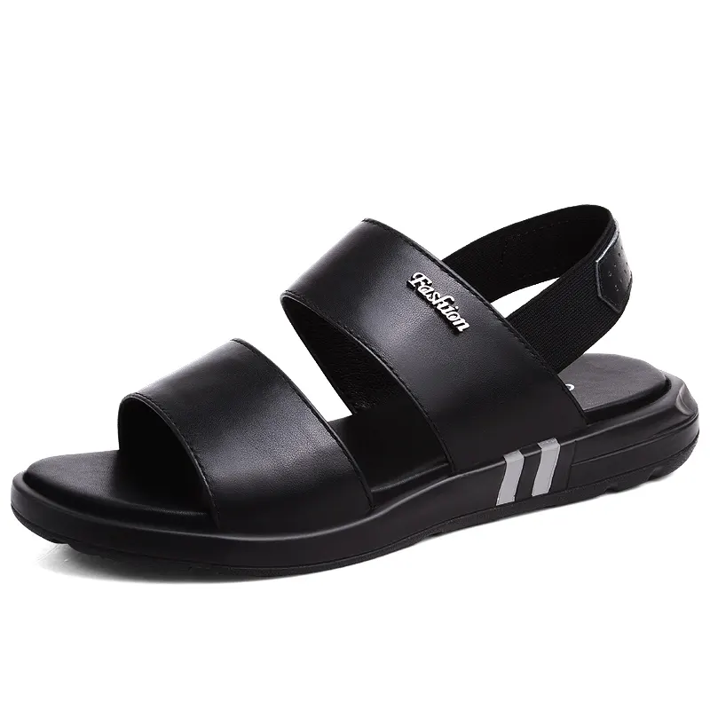 2021 New Arrivals Trendy Summer Breathable Mens Sandals Outdoor Leisure Flat Slippers Leather Sandal
