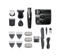 Tondeuse à cheveux professionnelle 13-en-1 pour hommes, kit de tondeuse à barbe |   Électrique sans fil pour lames en acier inoxydable, batterie Li-ion, charge rapide