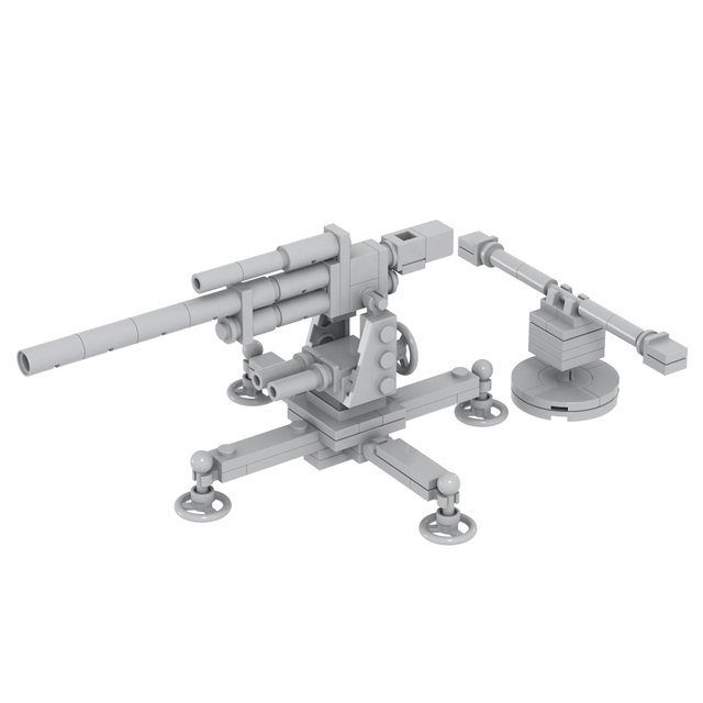 MOC5024 109pcs WW2 Germany Cannon Artillery Gun Mini Toys Building Blocks Sets Construction Toys Building Kit