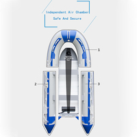 Bote Inflable rígido de Pvc de 6m, Bote hinchable, Hypalon batneau Gonflable Gommoni Perahu Karet