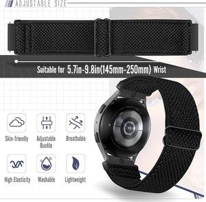 Bracelets de montre de 19 mm adaptés à toutes les montres traditionnelles et aux montres intelligentes avec des passants de montre de 19 mm de largeur - Product Image 4