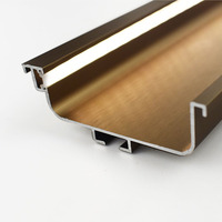 Profilé en aluminium YL intégré led poignée d'armoire C & J LED Gola poignée de profil pour armoire de cuisine
