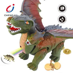 热卖塑料电池供电恐龙玩具电动逼真行走恐龙玩具动物