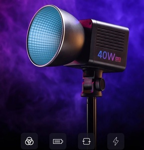 ไฟวิดีโอ <span class=keywords><strong>Ulanzi</strong></span> 40W Pro พร้อมไฟ Bi-Color Cob ขนาดเล็กแบบ Bowens Mount ช่วงสี 2500K-6500K พอร์ต Dc Type-C แบตเตอรี่ 3400mAh สำหรับการถ่ายภาพ - Product Image 6