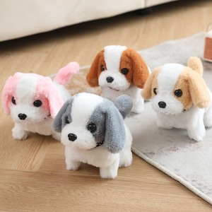 Juguete Eléctrico de Peluche para Niños, Perro San Bernardo con Collar, Juguete Realista que Ladra y Camina - Product Image 2