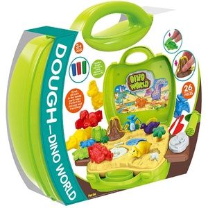 Jeu de jouets de <span class=keywords><strong>dinosaure</strong></span> en argile, 26 pièces, NON toxique et sûr, modèle magique, 3D, figurines de <span class=keywords><strong>dinosaure</strong></span> pour garçons et filles, livraison gratuite - Product Image 2