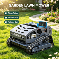 Tondeuse à gazon télécommandée EPA CE Crawler RC, machine à couper l'herbe sur chenilles pour la tonte des pâturages