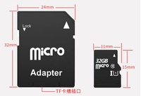 Adaptateur de carte mémoire TF Flash Carte mémoire avec adaptateur à carte