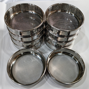 Pharmaceutical & Food Grade 200mm ASTM E11 Stainless Test Sieve <b>Mesh</b> #230 #270 0.063-0.053mm for Flour, Spice, Pollen Sifting - Product Image 1