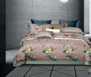 Chắp Vá Ai Cập Cotton 80*80S 400TC In Ấn Bộ Giường USA Thị Trường <span class=keywords><strong>Quilt</strong></span> Cover <span class=keywords><strong>Set</strong></span> - Product Image 3