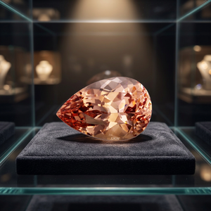 Pierre précieuse naturelle taille poire 5x7mm, certifiée IGI, haute qualité, facettée, en vrac |   MARROPINO MORGANITE |   Paires |   0,75 carat - Product Image 4