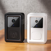 Visiophone à Interphone Bidirectionnel, 38 Sonneries Classiques, Vision Nocturne Infrarouge 480P, Caméra de Sonnette WiFi Sans Fil pour Maison Intelligente