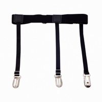 2 Pcs Ceinture de maintien de chemise pour homme avec clips de verrouillage antidérapants pour garder la chemise repliée sur la jambe de la cuisse Jarretelles