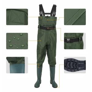 Özel su geçirmez dayanıklı balıkçı pantolonu erkek avcılık Camo balıkçı çizmesi avcılık Wader balıkçılık tulum ile çizmeler - Product Image 3