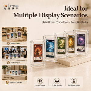 Expositor <span class=keywords><strong>de</strong></span> Tarjetas Coleccionables <span class=keywords><strong>de</strong></span> Acrílico, Diseño Personalizado, Resistente y que Ahorra Espacio, para Exhibición en Tiendas <span class=keywords><strong>de</strong></span> Tarjetas Deportivas Graduadas - Product Image 3