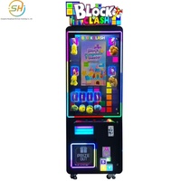 Jeu d'arcade à monnayeur de blocs à empiler et à colliser, machine de jeu à prix par collision et empilage de blocs, idéale pour les parcs d'attractions.