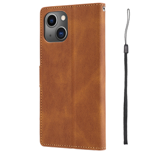 Funda de cuero Pu para teléfono móvil de negocios, funda para tarjetas, BILLETERA, abatible - Product Image 5