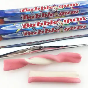 OEM mixed fruit flavored gum long strip bubble gum box manufacturer in China