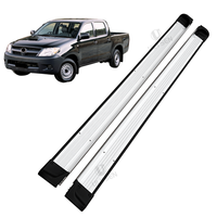 Marchepieds latéraux pour Toyota Hilux Vigo, en aluminium de haute qualité, installation facile, paire gauche et droite.
