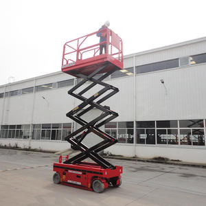 Elevador de tijera de plataforma de trabajo aéreo autopropulsado de alta calidad y alta calidad de 12m y 14m con precio de elevador de tijera eléctrico hidráulico - Product Image 5