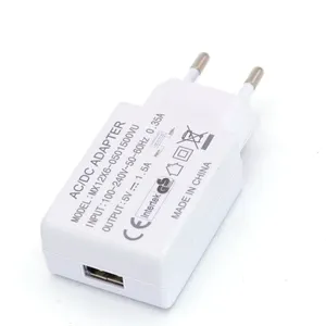 EU German socket white housing color usb adapter 5v 1a with CE , GS certificate