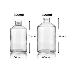 Distributeur de <span class=keywords><strong>savon</strong></span> en verre transparent de 6.7 oz Bouteille de pulvérisation de 200ml Bouteille en verre transparent épais avec pompe antirouille pour <span class=keywords><strong>savon</strong></span> liquide à l'huile essentielle - Product Image 3