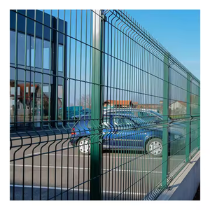 Clôture en <span class=keywords><strong>grillage</strong></span> <span class=keywords><strong>soudé</strong></span> 3D incurvé de 1,8 m de <span class=keywords><strong>hauteur</strong></span> pour extérieur, <span class=keywords><strong>panneau</strong></span> de clôture 3D en métal recouvert de PVC pour clôture de jardin - Product Image 1