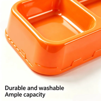 Accessoires pour animaux de compagnie de haute qualité personnalisés en usine, bol de nourrissage double usage pour chiens et chats, utilisation en intérieur et en extérieur, pour les voyages