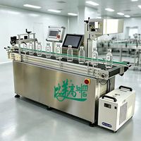 Équipement de marquage automatique par laser UV pour bouteilles, machine de marquage UV pour l'emballage de boissons et de cosmétiques, marquage laser