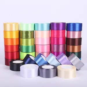 Tondo 3.8cm * 25 yard vari colori colore puro tinta unita in poliestere nastro per imballaggio