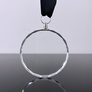 Medalla de Cristal Transparente con Cinta MH-J0811 - Product Image 1