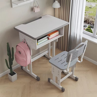Ensemble de bureau et chaise pliants modernes en métal pour étudiants, avec hauteur réglable, pour l'école, l'éducation et la chambre à coucher