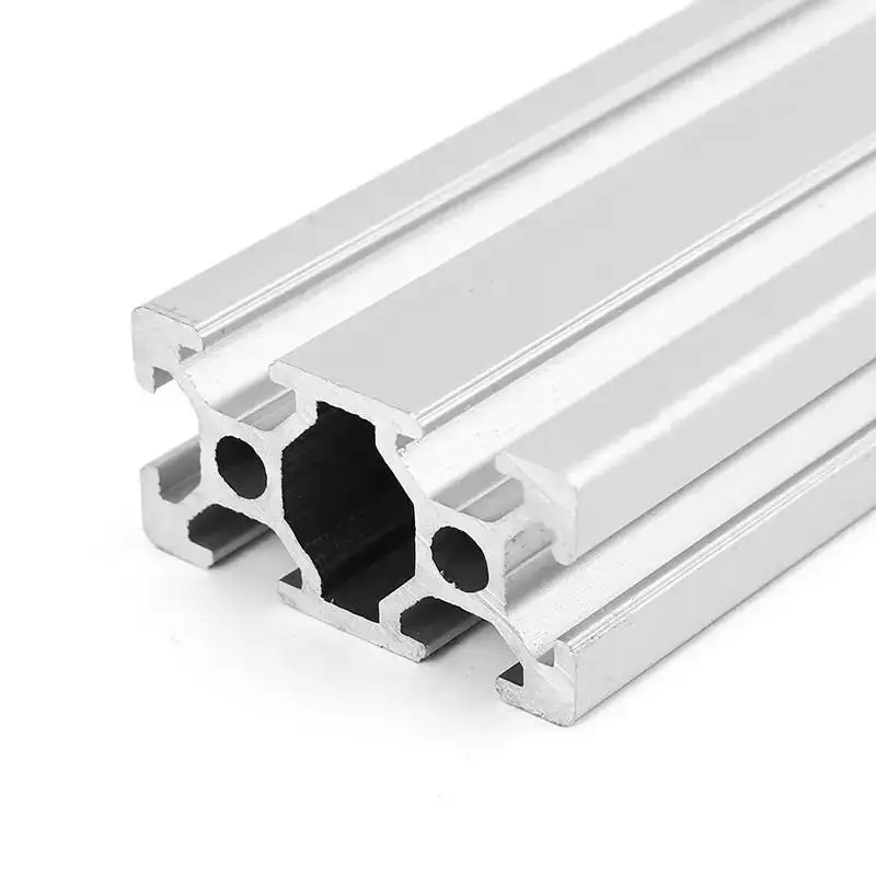 Profilé en aluminium brossé 6063 T5 Profilé d'extrusion en alliage d'aluminium 2020 Rail en aluminium rainure en T
