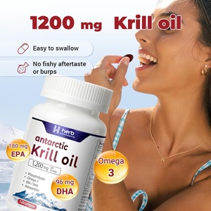 Huile de Krill de l'Antarctique 1000mg par Portion 120 Gélules Molles Oméga-3 Phospholipides Astaxanthine Vitamines Antioxydantes Complément Alimentaire - Product Image 6