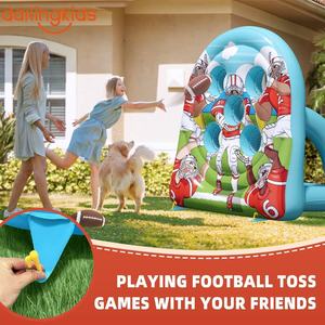 Jeu de fléchettes <span class=keywords><strong>gonflable</strong></span> pour enfants, ensemble de jeu interactif parent-enfant, cible de lancer de football, basketball et autres sports pour fêtes - Product Image 3