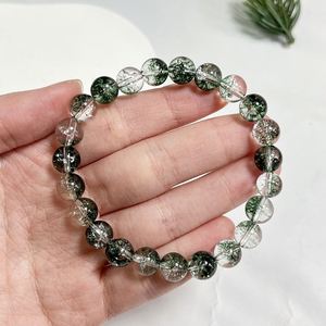 Bracelet en pierre naturelle avec perles de verre colorées pour la gestion du stress, faible commande minimum, assurance commerciale - Product Image 2