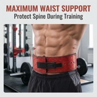 Ceinture de musculation professionnelle pour l'entraînement aux squats et aux soulevés de terre - Soutien dorsal pour hommes, soulagement de la pression