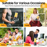 USB Oplaadbare Smoothie Blender Beker Fruit Mini Mixer Draadloze Blender Draagbare Blender