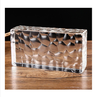 Neue Produktideen Indoor/Outdoor dekorativer Kristallglasziegel solider Klarglasblock Trennwand