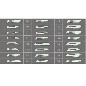 ORIENTMED Medical Small 100Pc Packing Fixed Ophthalmic Scalpel Streil Micro Surgical Surgery Blades with Handle Price