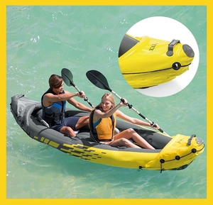 Bateau à rames gonflable en <span class=keywords><strong>plastique</strong></span> pour la dérive en plein air, bateaux à rames gonflables bon marché - Product Image 5