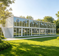 Conteneur Modulaire Préfabriqué Personnalisable Démontable Portable de Luxe en Panneaux Sandwich pour Villa et Hôtel