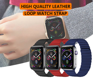 마그네틱 가죽 루프 38MM 42MM 스마트 시계 밴드 애플 시계 스트랩 iWatch 5 4 3 <span class=keywords><strong>2</strong></span> 1 - Product Image 4
