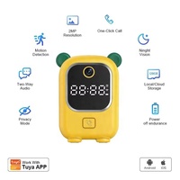 Réveil d'alarme Tuya avec caméra de surveillance intelligente HD Wifi IP IR 940nm, vision nocturne, appel, surveillance de bébé, application
