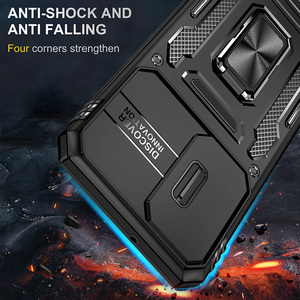 Funda a Prueba de Golpes para <span class=keywords><strong>Samsung</strong></span> <span class=keywords><strong>Galaxy</strong></span> A17 A16 5G con Cubierta Deslizante para Cámara y Anillo Giratorio con Soporte Magnético para Coche - Product Image 2