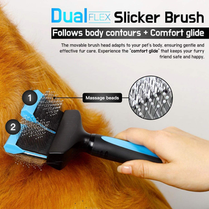 <span class=keywords><strong>Brosse</strong></span> à poils pour <span class=keywords><strong>chien</strong></span> en acier inoxydable double flex certifiée CE, <span class=keywords><strong>brosse</strong></span> de toilettage pour animaux de compagnie, peigne pour <span class=keywords><strong>sous</strong></span>-<span class=keywords><strong>poil</strong></span>, <span class=keywords><strong>brosse</strong></span> à poils pour animaux à poils longs - Product Image 4