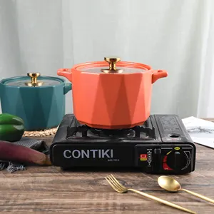 3L Không Dính Nồi Gốm Cookware Cách Điện Soong Món Ăn Nồi Gốm Để Nấu Ăn